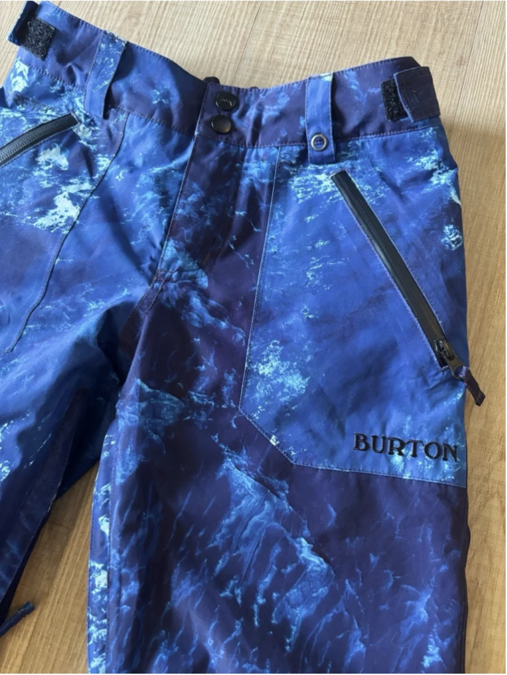 Burton Snow Pants Boys M Blue Gore-Tex Waterproof Relaxed Fit Insulated Skiing
